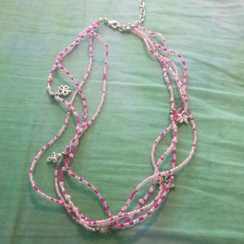 Cute pink necklace
